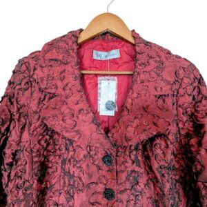 NWT Melanie Lyne Ribbon Embroidered Blazer Jacket Size 12